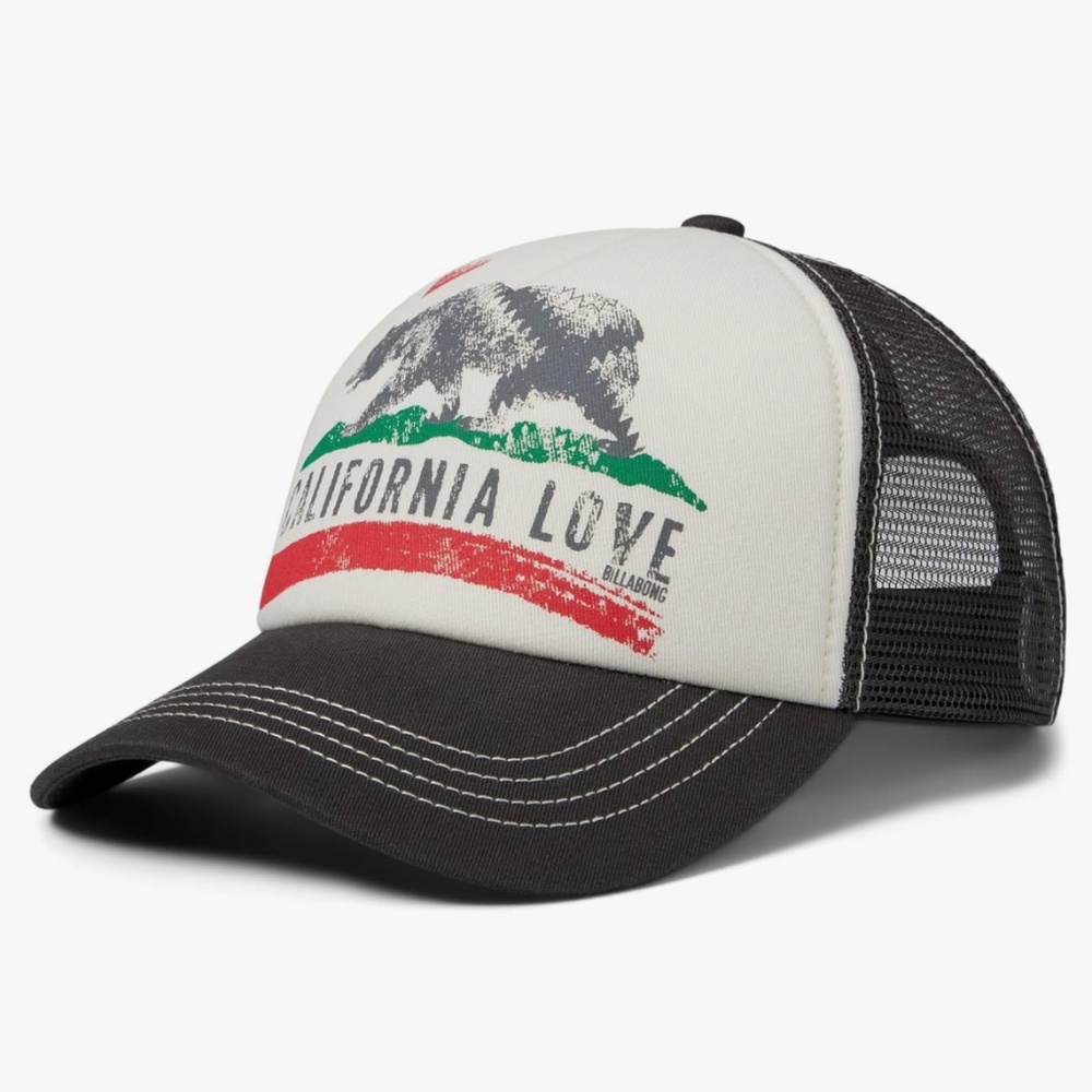 Billabong Charcoal Gray California Love Pitstop Trucker Hat